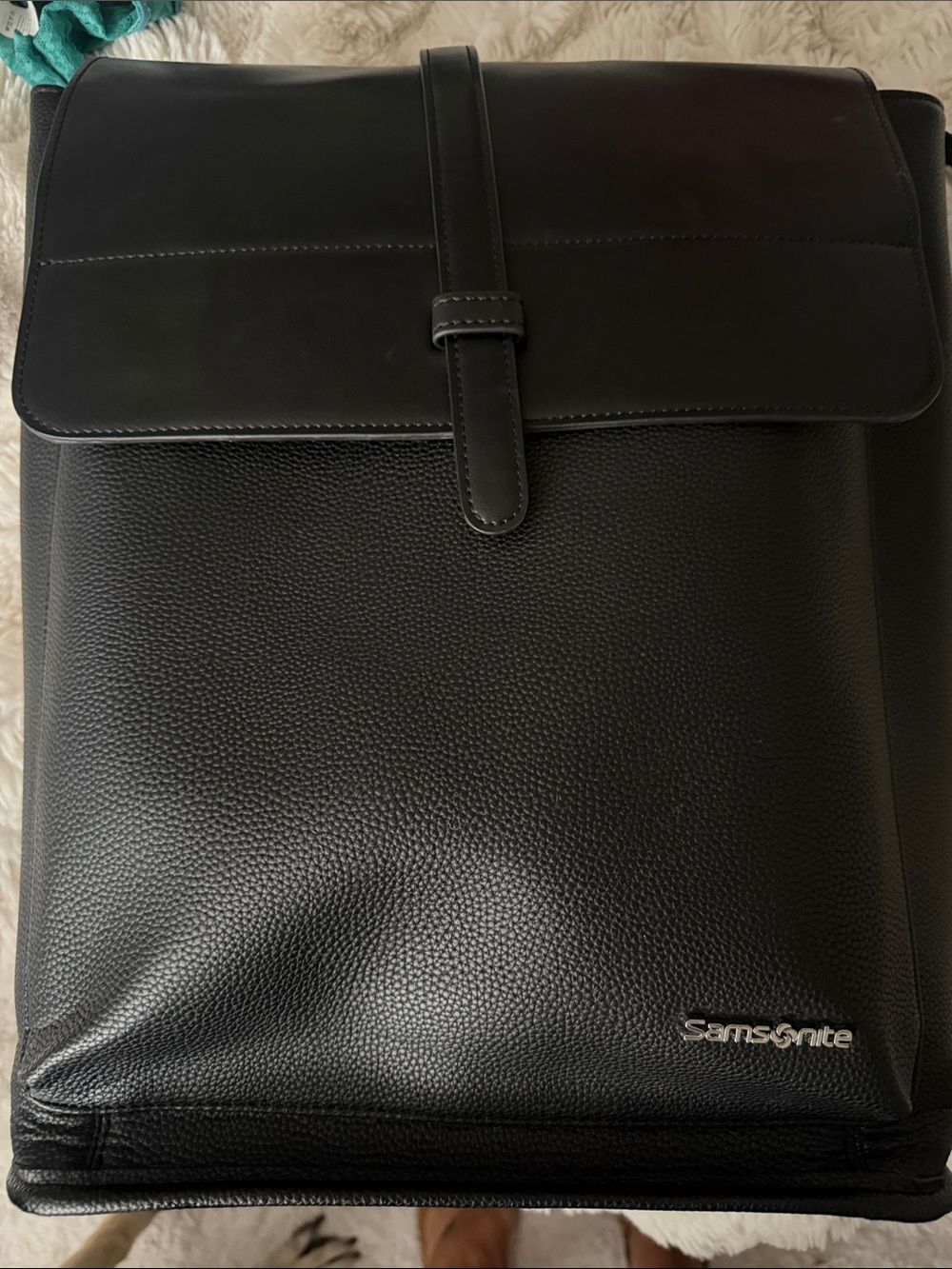 Samsonite Black Leatherette Backpack - Sleek Urban Carry